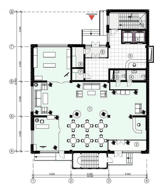 1 этаж схема