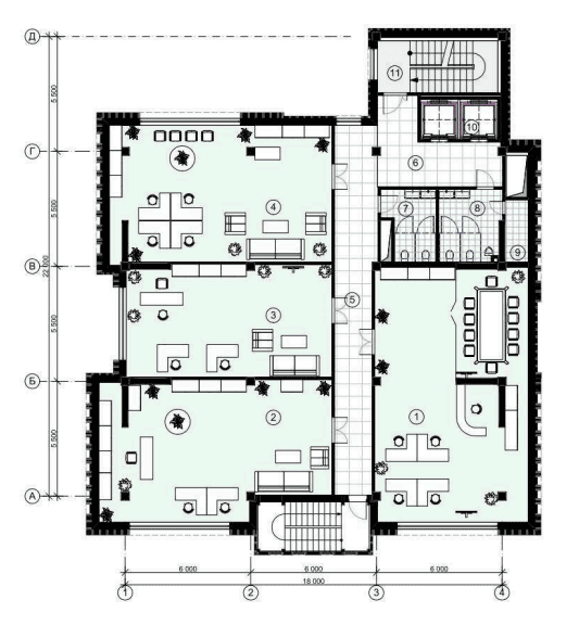 Типовой этаж схема